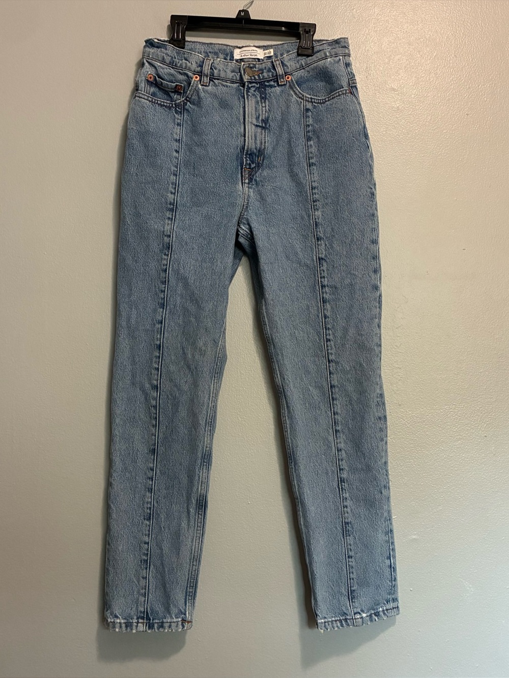 Stockholm Light Wash High Rise Straight Leg Jeans Women’s Size 28 Vintage Style